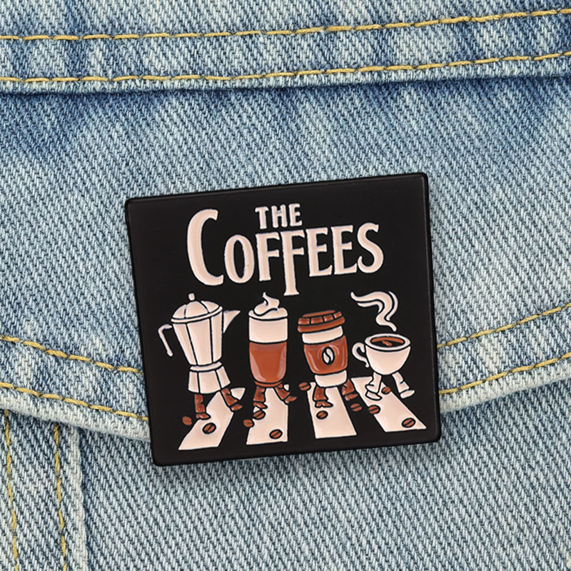 Embroidery Initials - The Coffees Enamel Pins Abbey Road