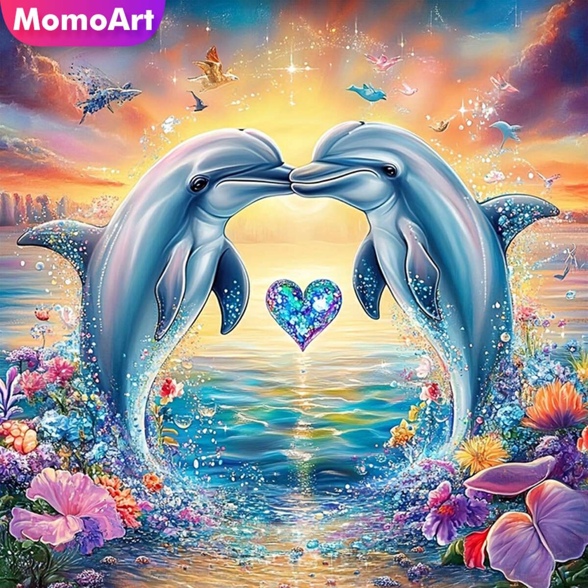 Embroidery Handicraft - Momoart New Arrival Diamond Painting Dolphin