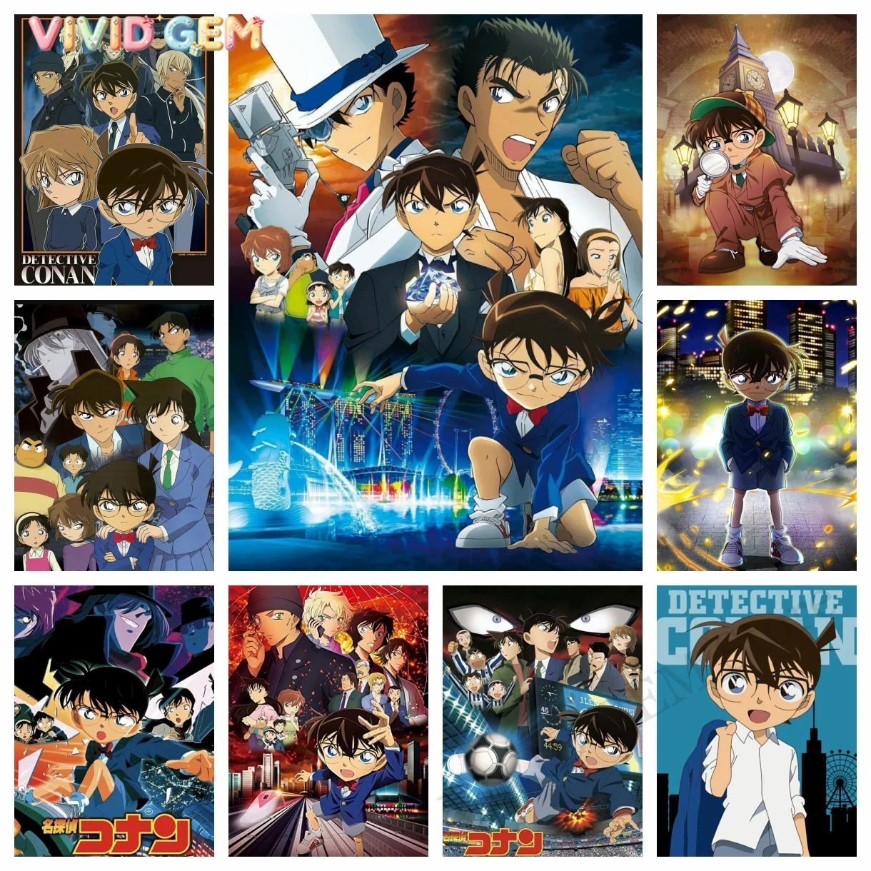 Embroidery Handicraft - VIVID GEM 2024 New Detective Conan