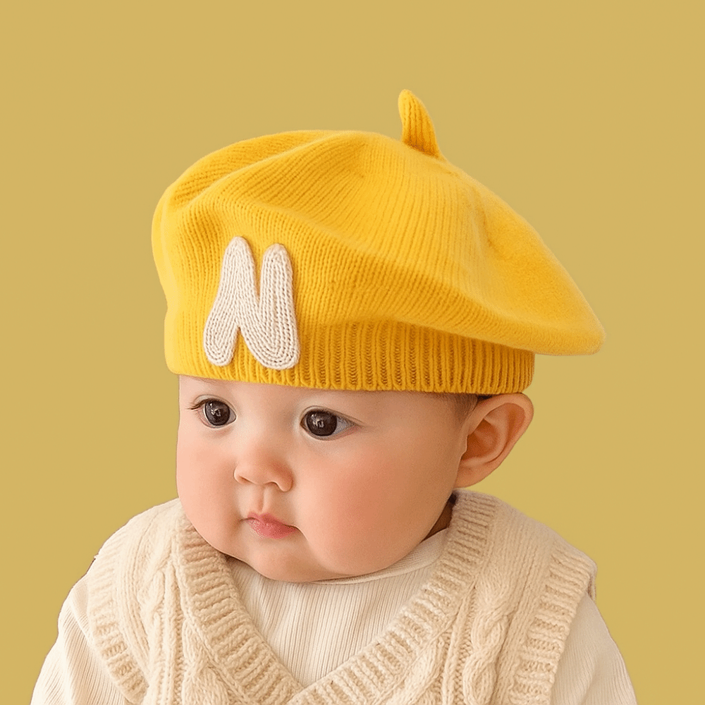 Embroidery Letter N - New N Letter Embroidery Toddler Beret