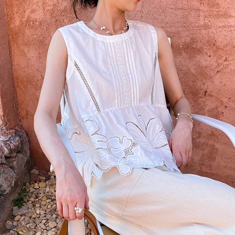 Embroidery Blouse - French Style Summer Boho Blouse Shirt