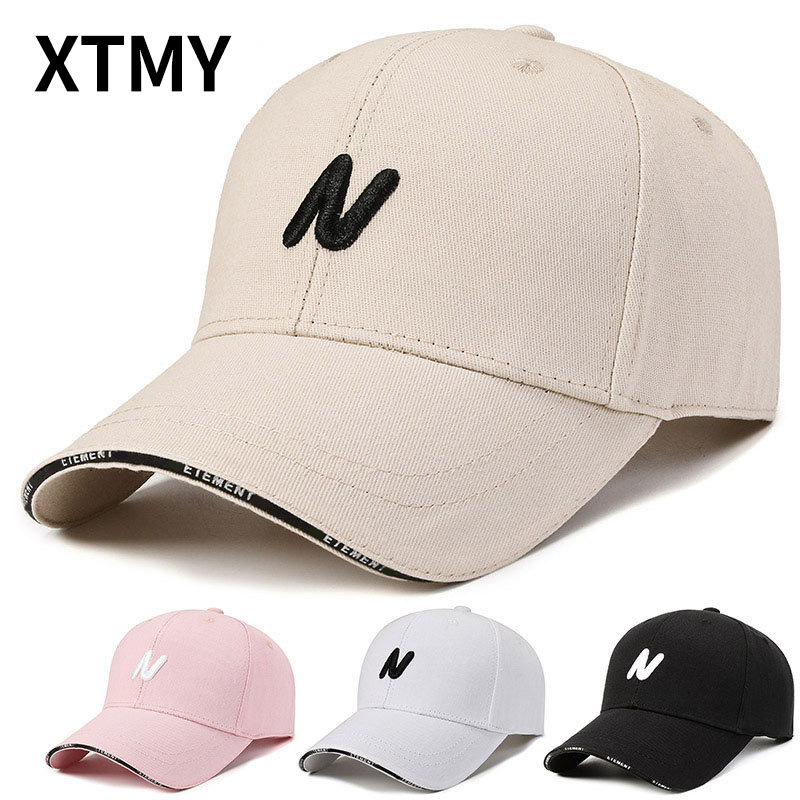 Embroidery Letter N - Baseball cap 2026 new Korean fashion