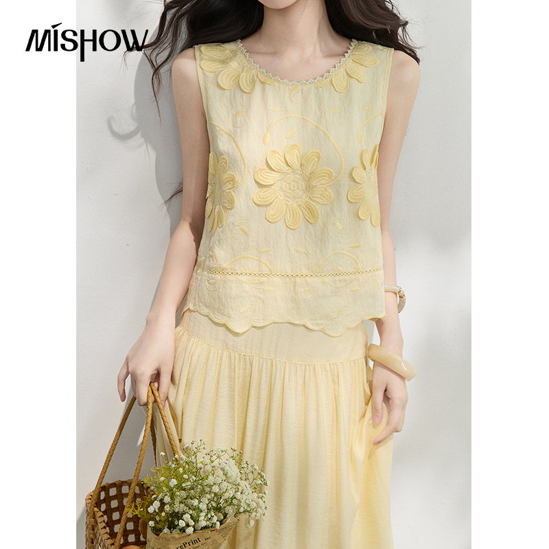 MISHOW French Floral Embroider - огляд і ціна Embroidery Blouse