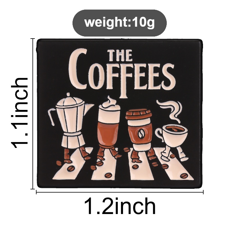 The Coffees Enamel Pins Abbey  - огляд і ціна Embroidery Initials