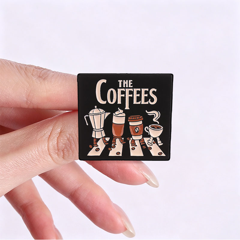 The Coffees Enamel Pins Abbey  - огляд і ціна Embroidery Initials