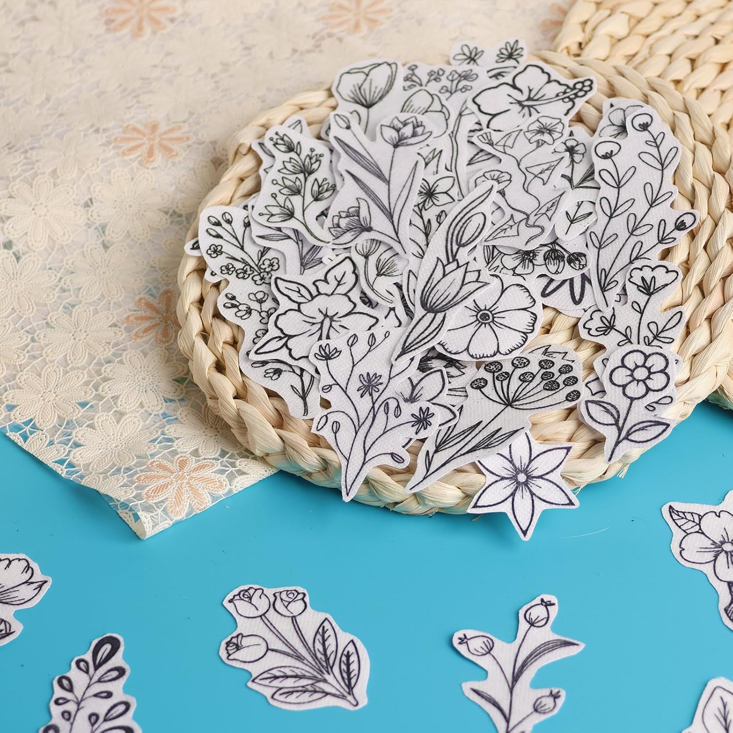 50Pcs Water Soluble Embroidery - огляд і ціна Embroidery Motif