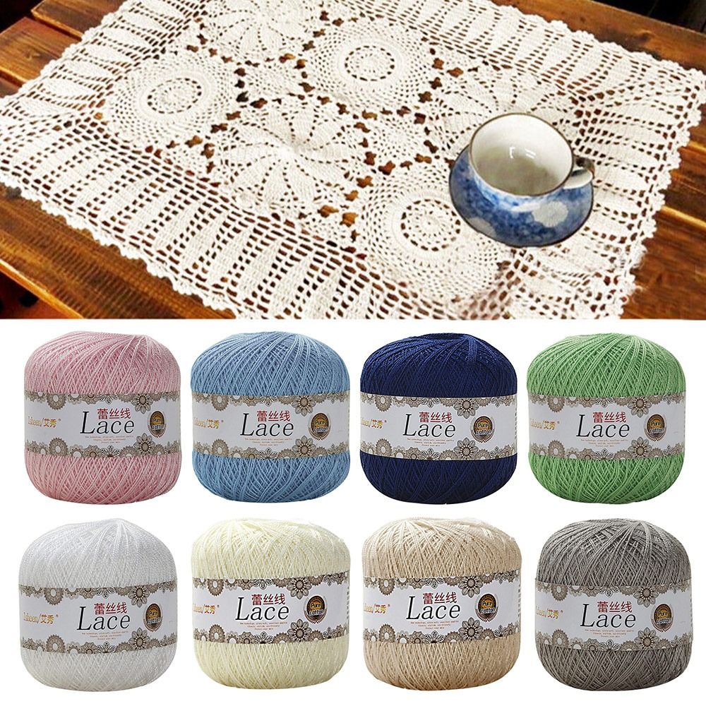 50g/Ball Soft Cotton Lace Yarn - огляд і ціна Embroidery Thread Yarn