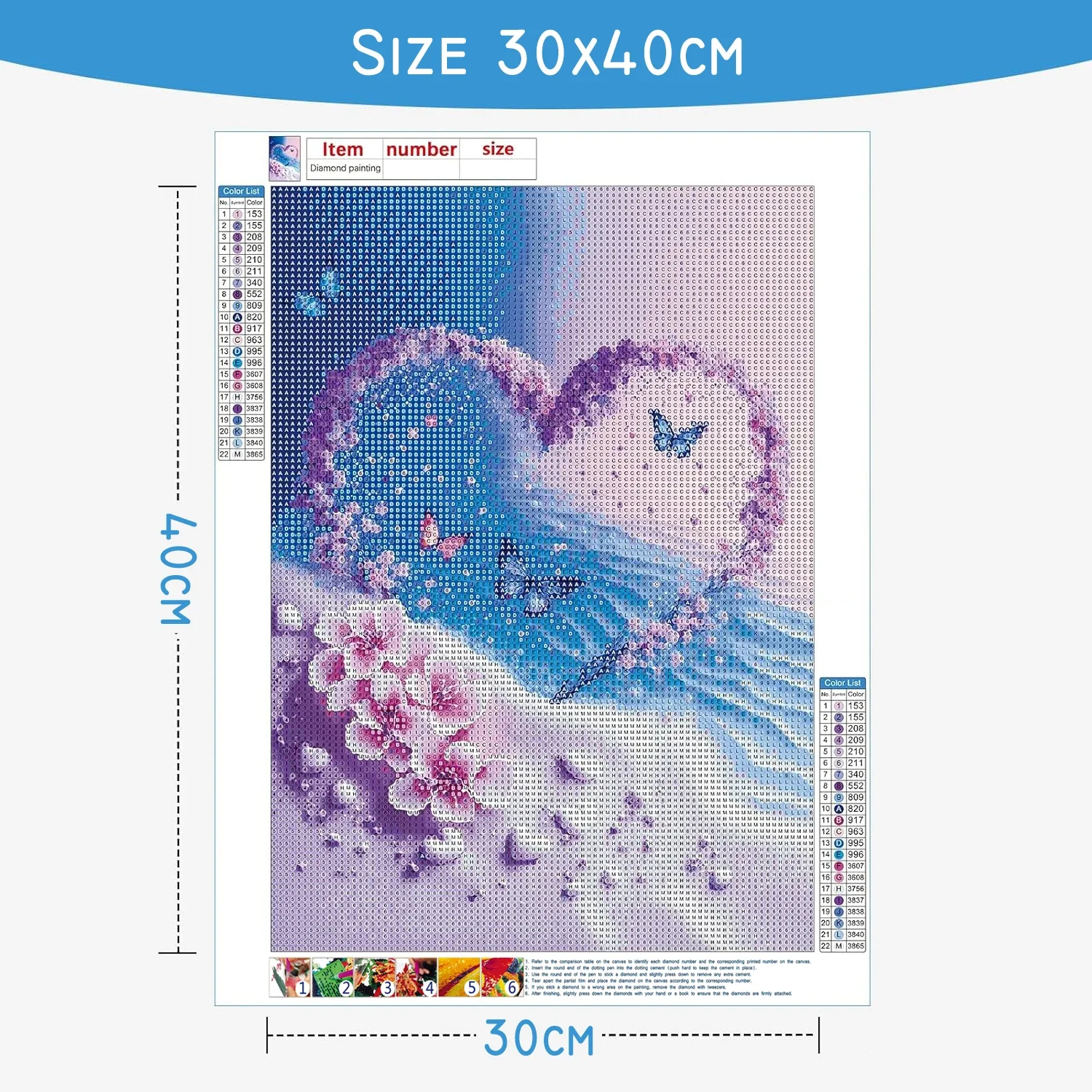 1pc frameless Diamond Painting - огляд і ціна Embroidery Handicraft