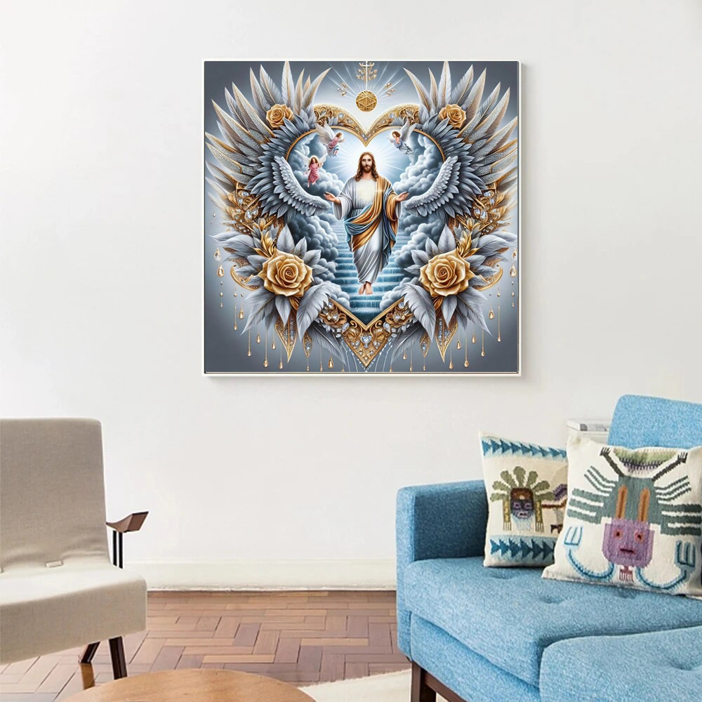 1pc frameless 5D DIY Diamond P - огляд і ціна Embroidery Handicraft