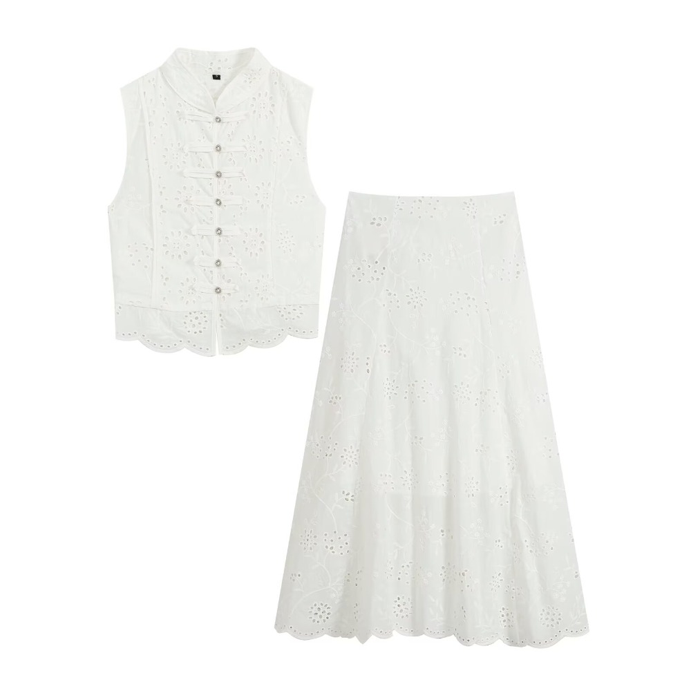 Women Embroidered Eyelet Skirt - огляд і ціна Embroidery Eyelet