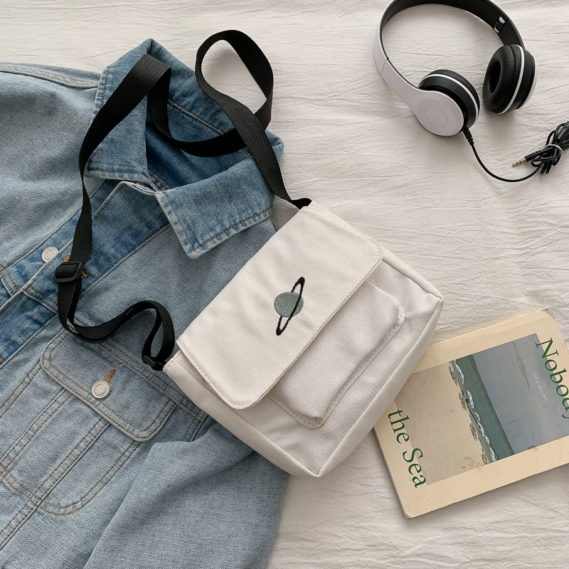 Casual Collage Student Messeng - огляд і ціна Embroidery Motif