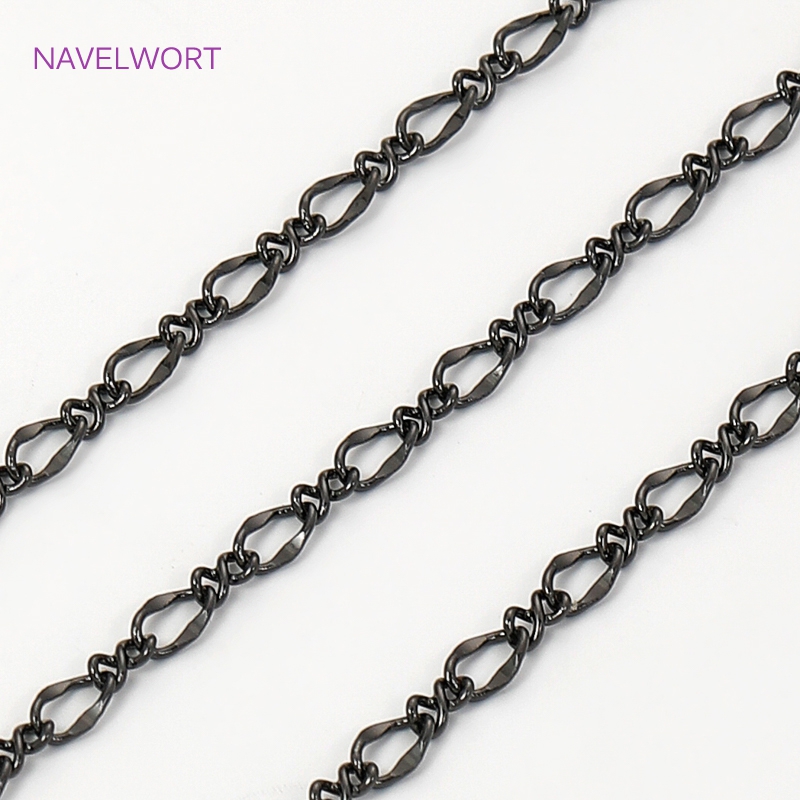 Black Color Oval Thin Chains F - огляд і ціна Embroidery Artwork