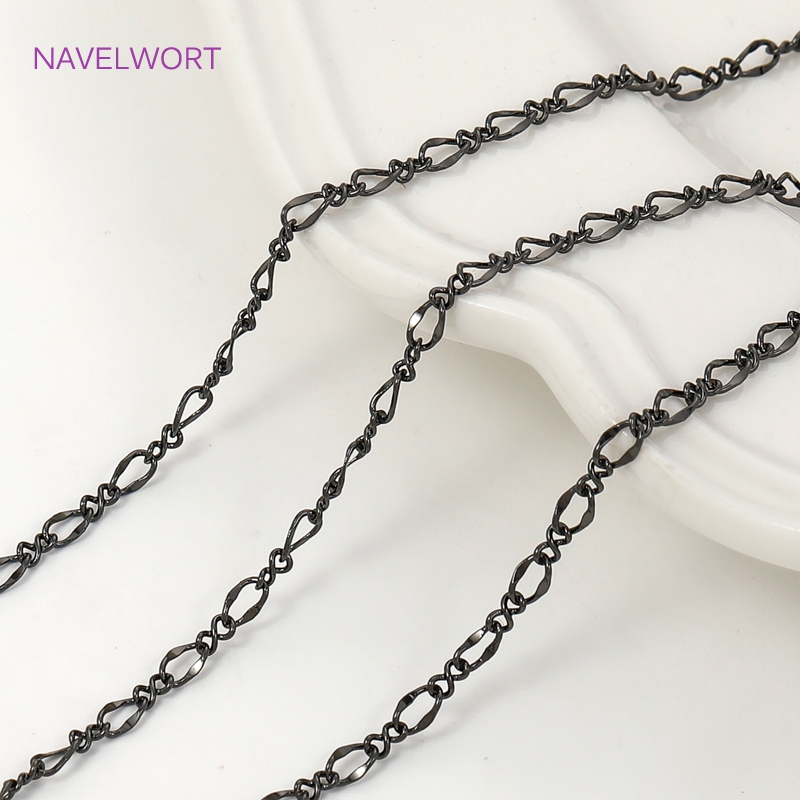 Black Color Oval Thin Chains F - огляд і ціна Embroidery Artwork