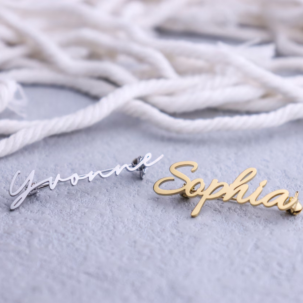 Personalized name brooch custo - огляд і ціна Embroidery Initials