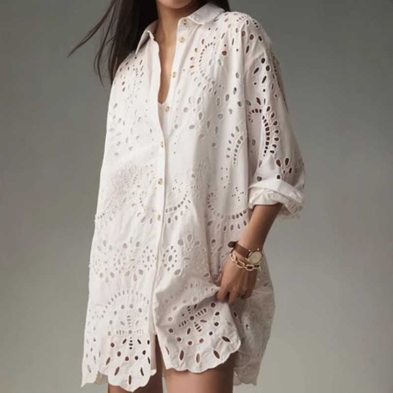 Women Solid Eyelet Embroidery  - огляд і ціна Embroidery Eyelet