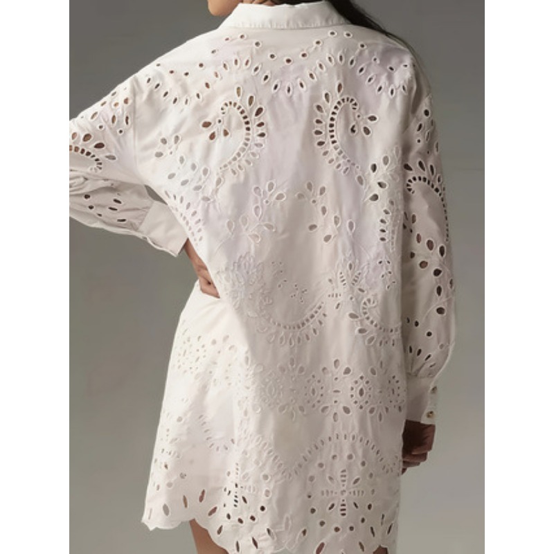 Women Solid Eyelet Embroidery  - огляд і ціна Embroidery Eyelet