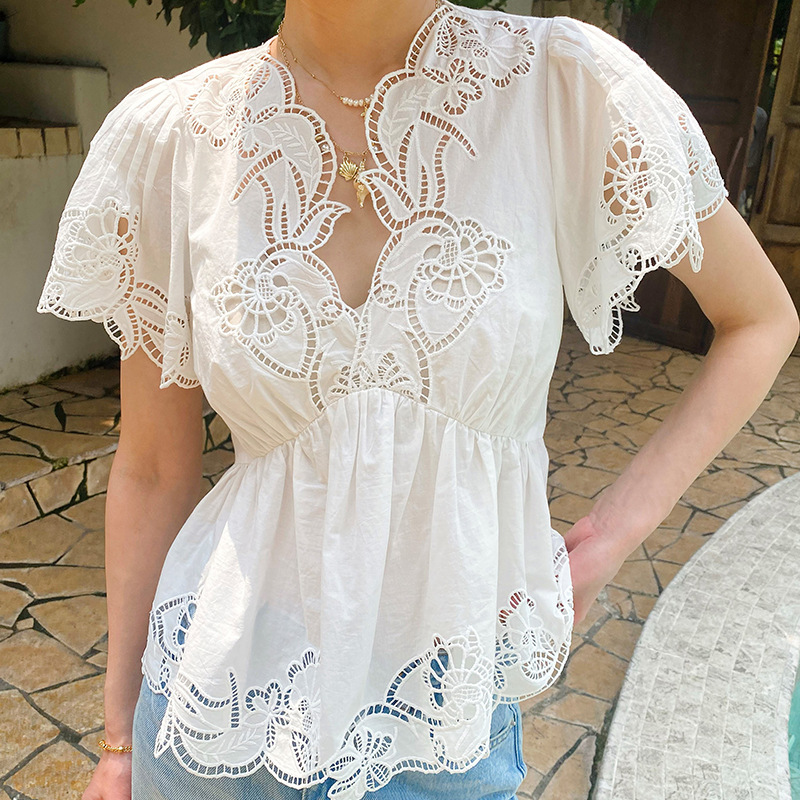 French Style Floral Eyelet Emb - огляд і ціна Embroidery Eyelet