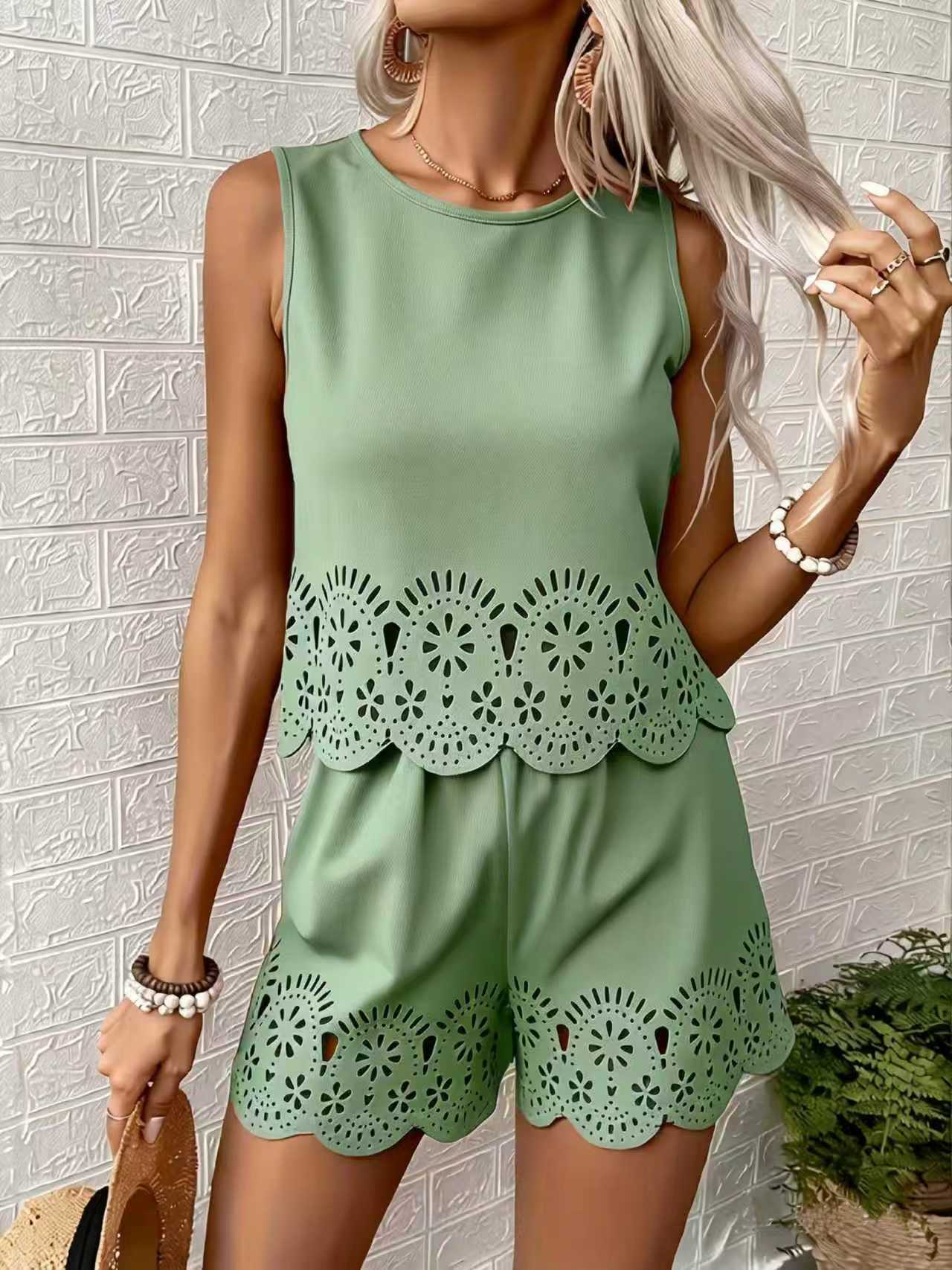 Elegant Casual Shorts Suit Spr - огляд і ціна Embroidery Class