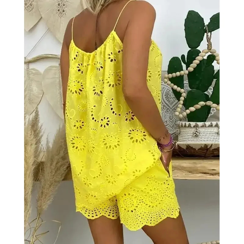2026 New Two Piece Sets Women  - огляд і ціна Embroidery Eyelet