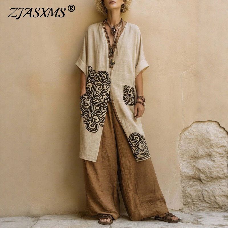 Boho Open Front Kimono Geometr - огляд і ціна Embroidery Class