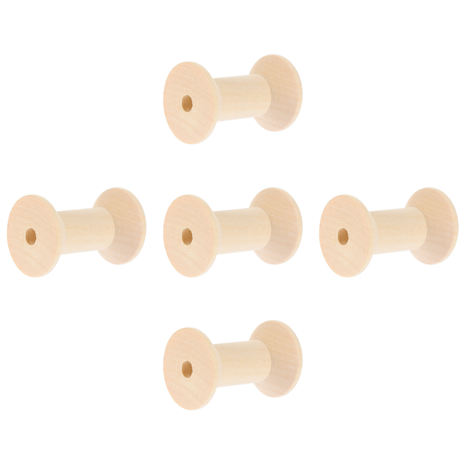5Pcs Wooden Bobbins Smooth Pol - огляд і ціна Embroidery Thread Yarn