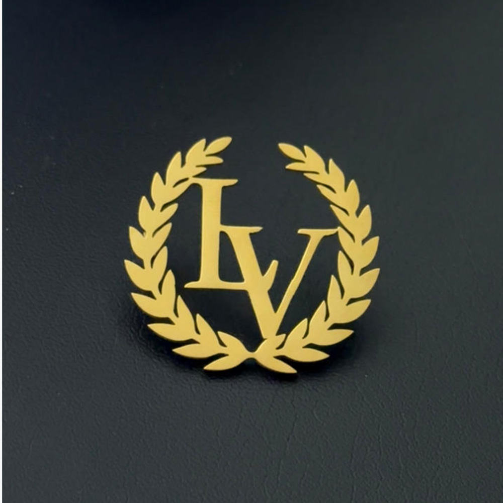 Customized brooch, olive flowe - огляд і ціна Embroidery Initials