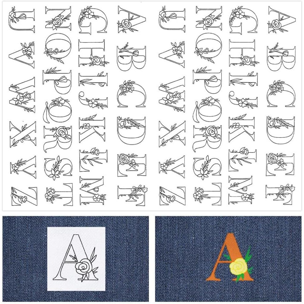 104Pcs Letter Embroidery Trans - огляд і ціна Embroidery Initials