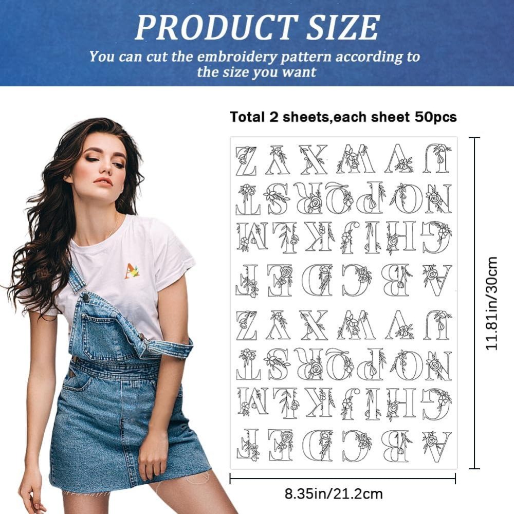 104Pcs Letter Embroidery Trans - огляд і ціна Embroidery Initials