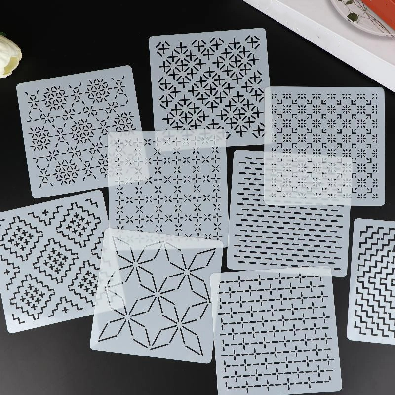 [J]9/32Pcs Sashiko Embroidery  - огляд і ціна Embroidery Motif
