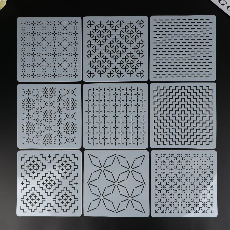9/32Pcs Sashiko Embroidery Tem - огляд і ціна Embroidery Motif