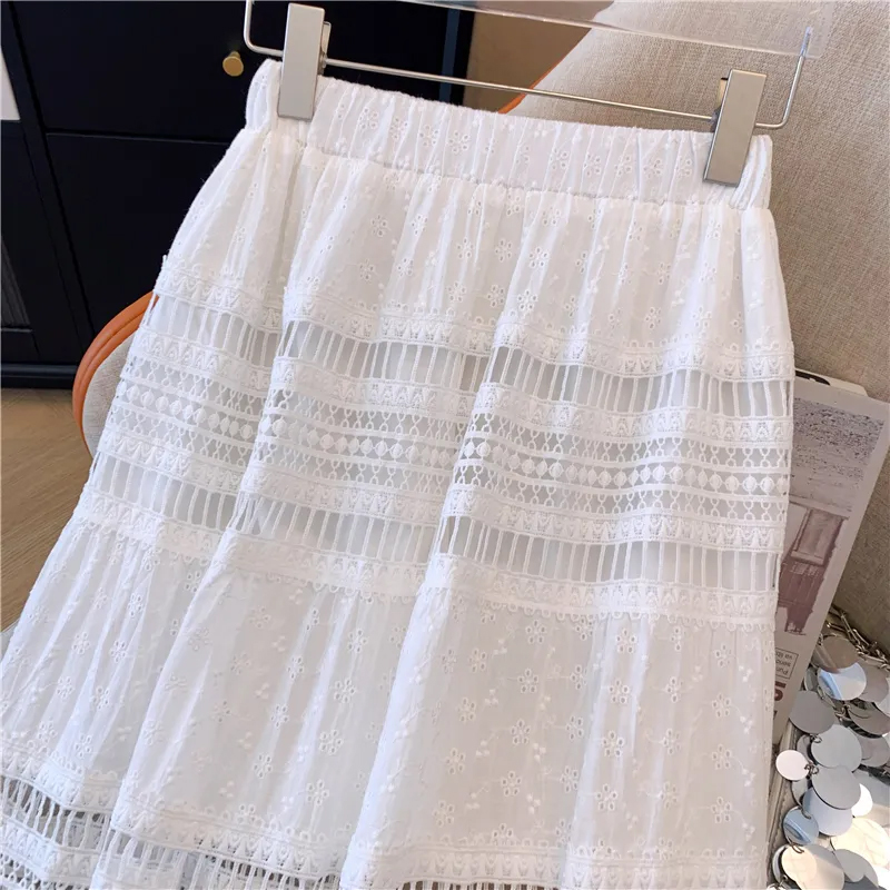 Eyelet embroidery Midi Skirt W - огляд і ціна Embroidery Eyelet