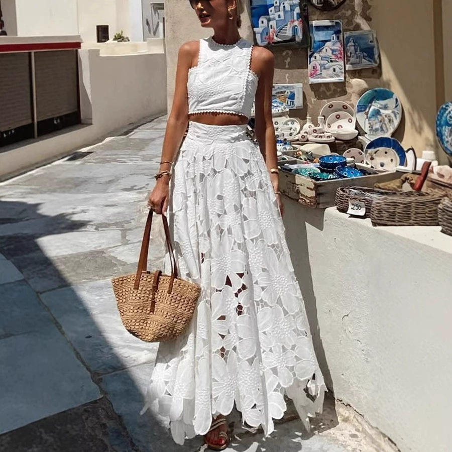 Women's White Floral Lace Embr - огляд і ціна Embroidery Class