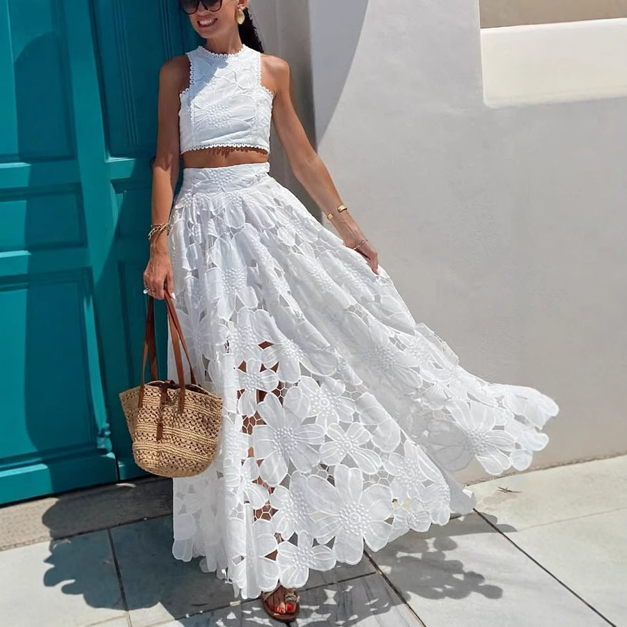 Women's White Floral Lace Embr - огляд і ціна Embroidery Class